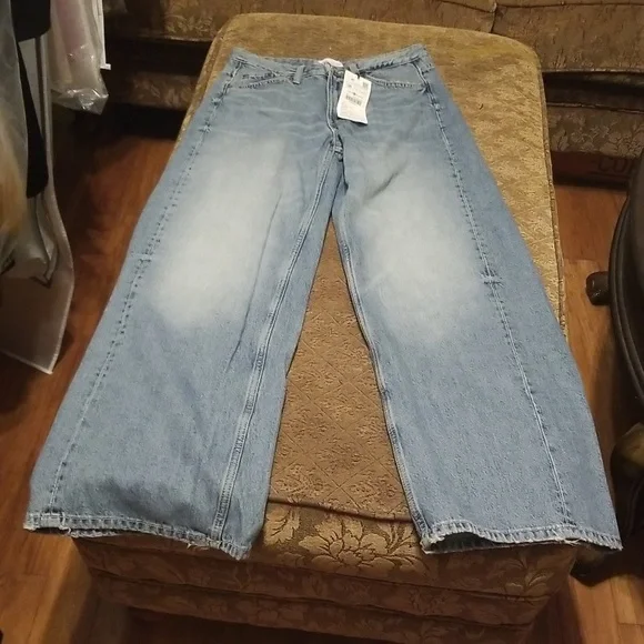 Zara Jeans Nwt Zara Wide Shifted Pant Sz Poshmark